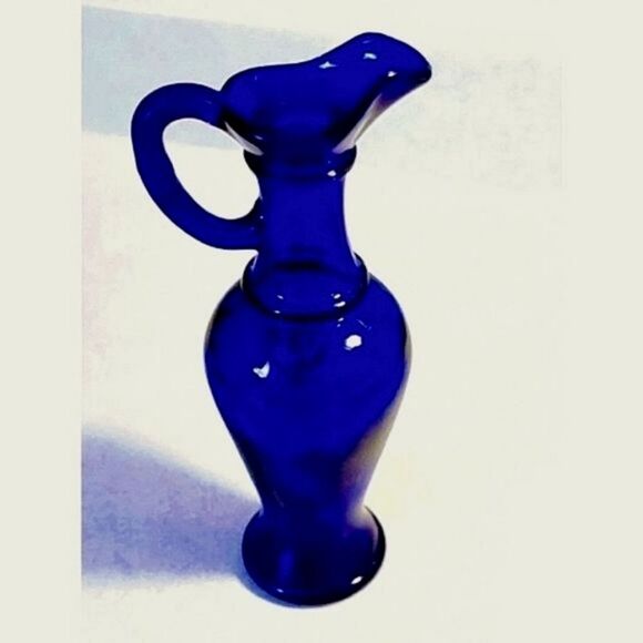 VINTAGE MCM COLBALT BLUE CUP AND VESSEL - Picture 2 of 8